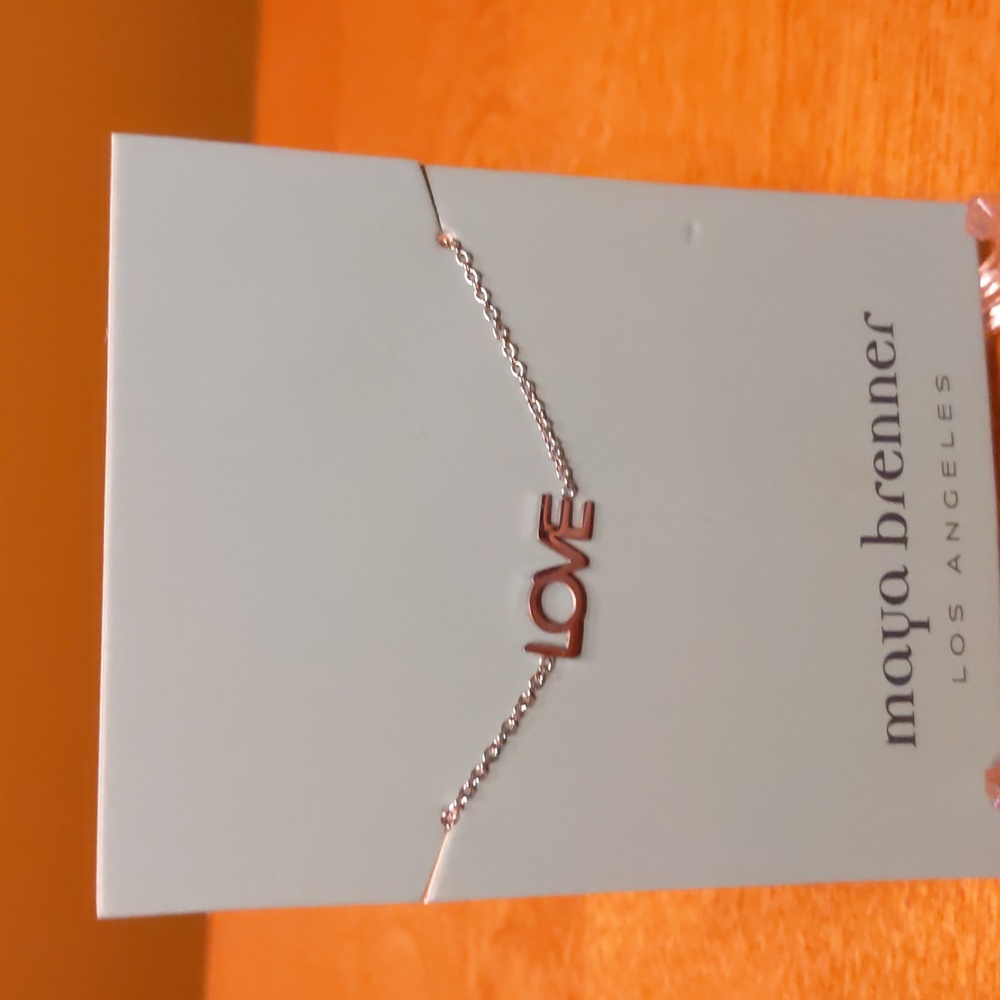 Maya Brenner Silver love bracelet